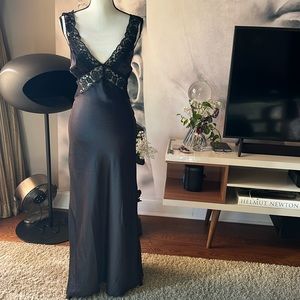 Zara new black silky dress size extra small